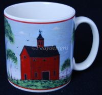 Sakura Warren Kimble BARNS Coffee Mug